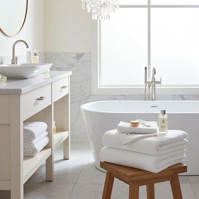 Wrap yourself in spa-level softness and elegance with our Luxury Egyptian Cotton Towel — embroidered for a refined look, ultra-absorbent for daily use. 30 in x 54 in (76.2 cm x 137.2 cm)
