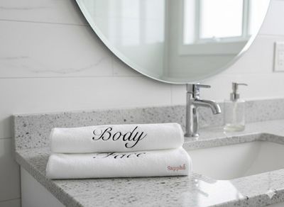 Wrap yourself in spa-level softness and elegance with our Luxury Egyptian Cotton Towel — embroidered for a refined look, ultra-absorbent for daily use. 30 in x 54 in (76.2 cm x 137.2 cm)