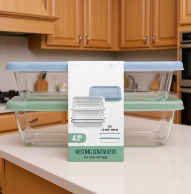 Containers 4.5 cup 4pc meal Prep set