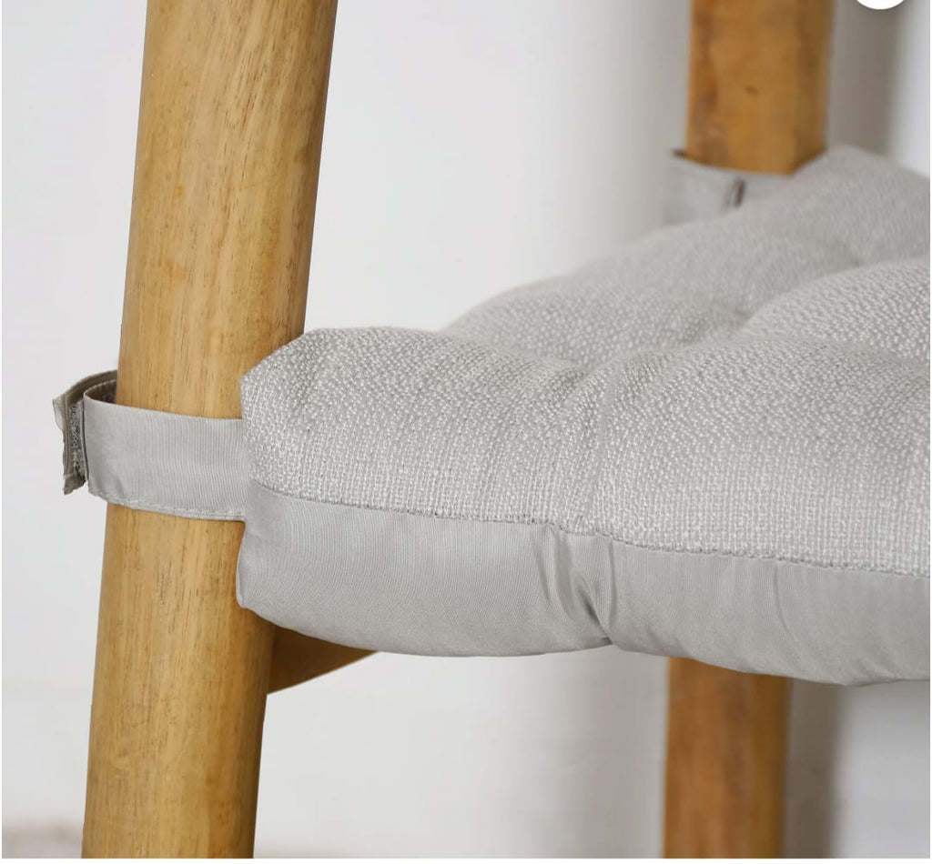 (2 pack)  Textured Chair Seat Pad (Chair Cushion), Gray Color, 1-Piece, 15.5" x 16"