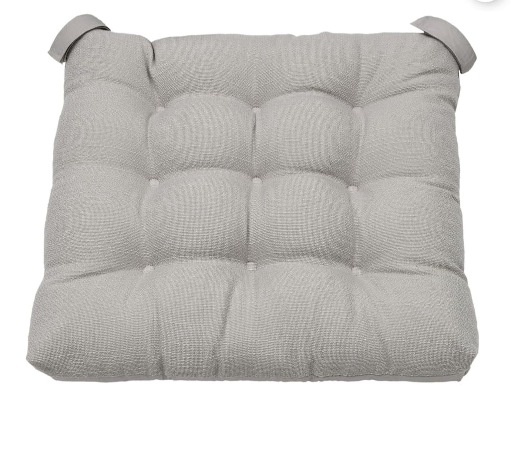 (2 pack)  Textured Chair Seat Pad (Chair Cushion), Gray Color, 1-Piece, 15.5" x 16"